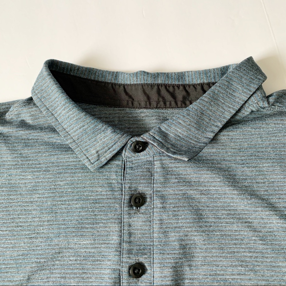 Lululemon Evolution Polo Button Down Stripe Shirt - image 7